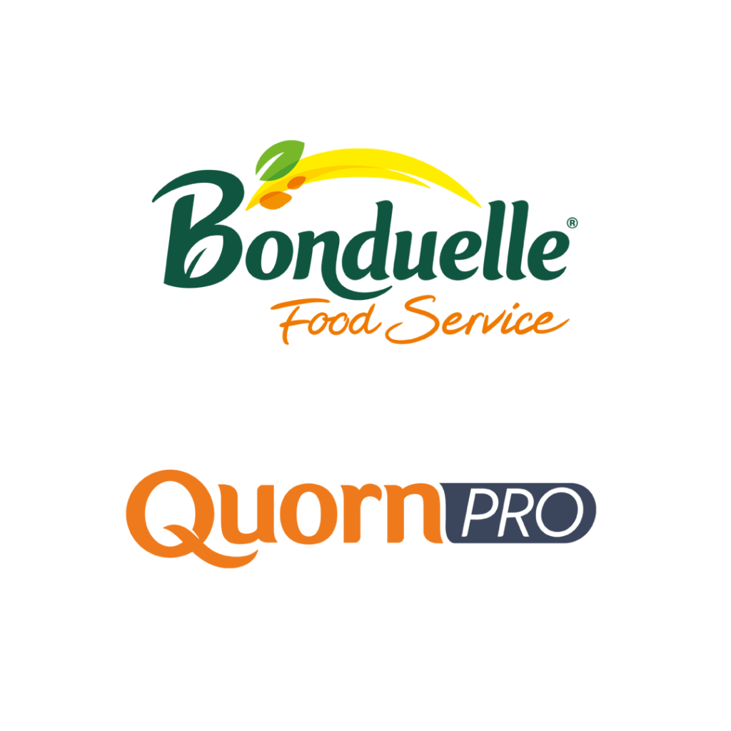 Logos van Bonduelle Food Service en Quorn Pro