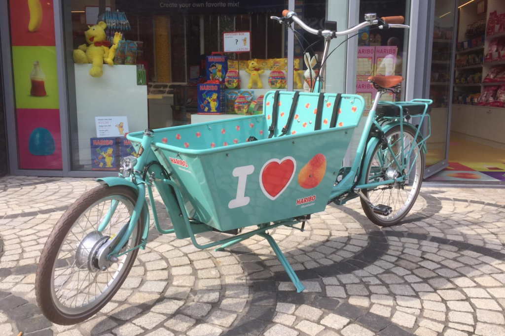 Haribo branded bakfiets door LX