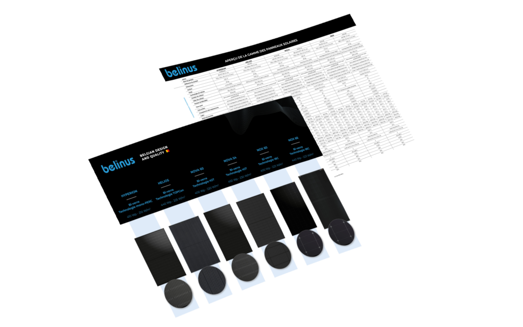 Belinus rangeoverview van de zonnepanelen