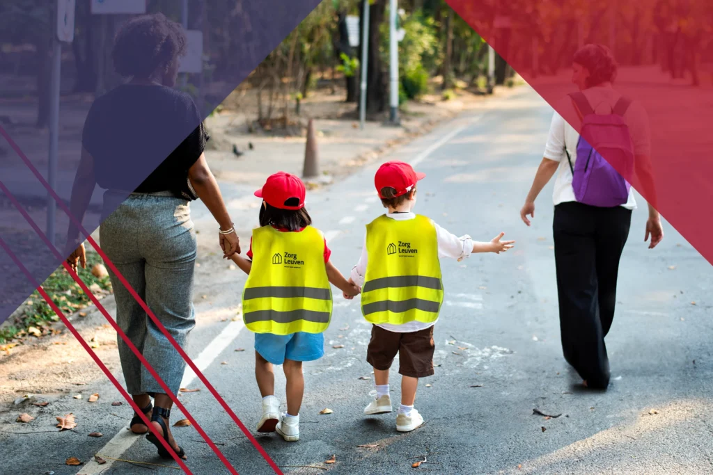 Gepersonaliseerde fietstassen fluohesjes voor kinderen