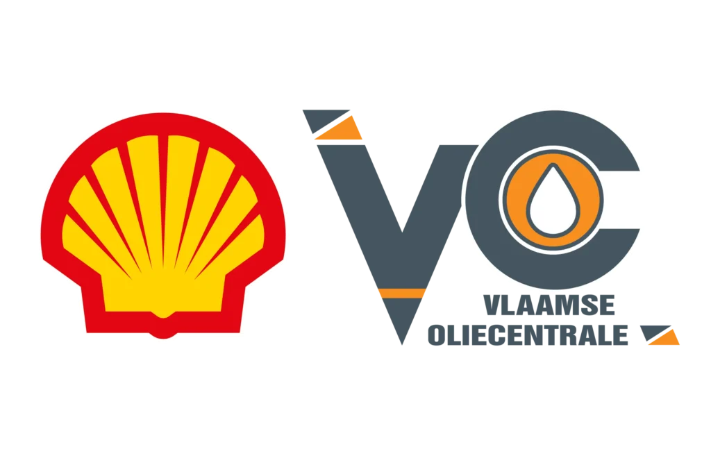 Logo Vlaamse oliecentrale en shell